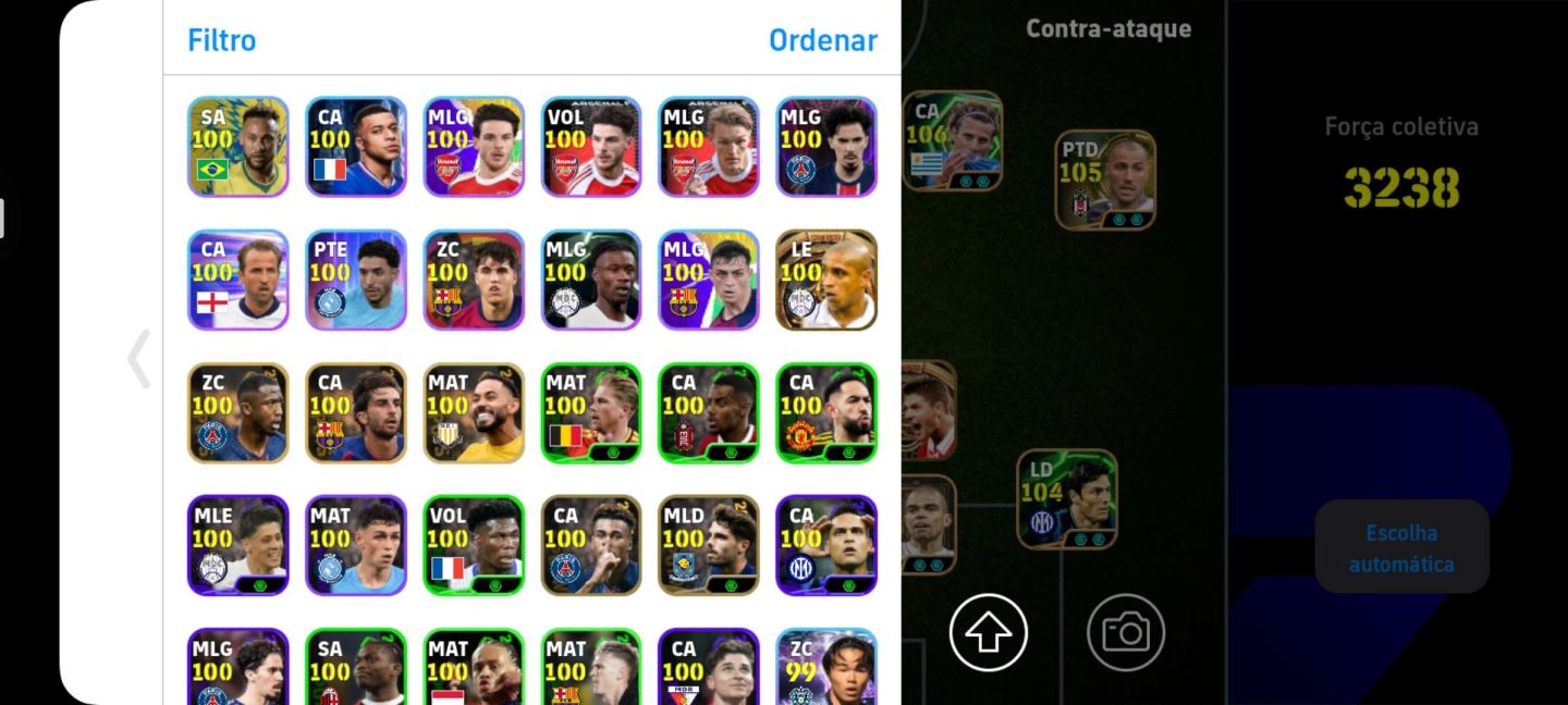 CONTA EFOOTBALL 3200+| FER. TORRES 107, FORLAN 106, VAN DER SAR 108 (LEIA DESC)