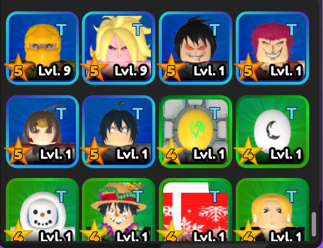 [PROMOÇÃO!] Personagens para trade. ALL STAR TOWER DEFENSE