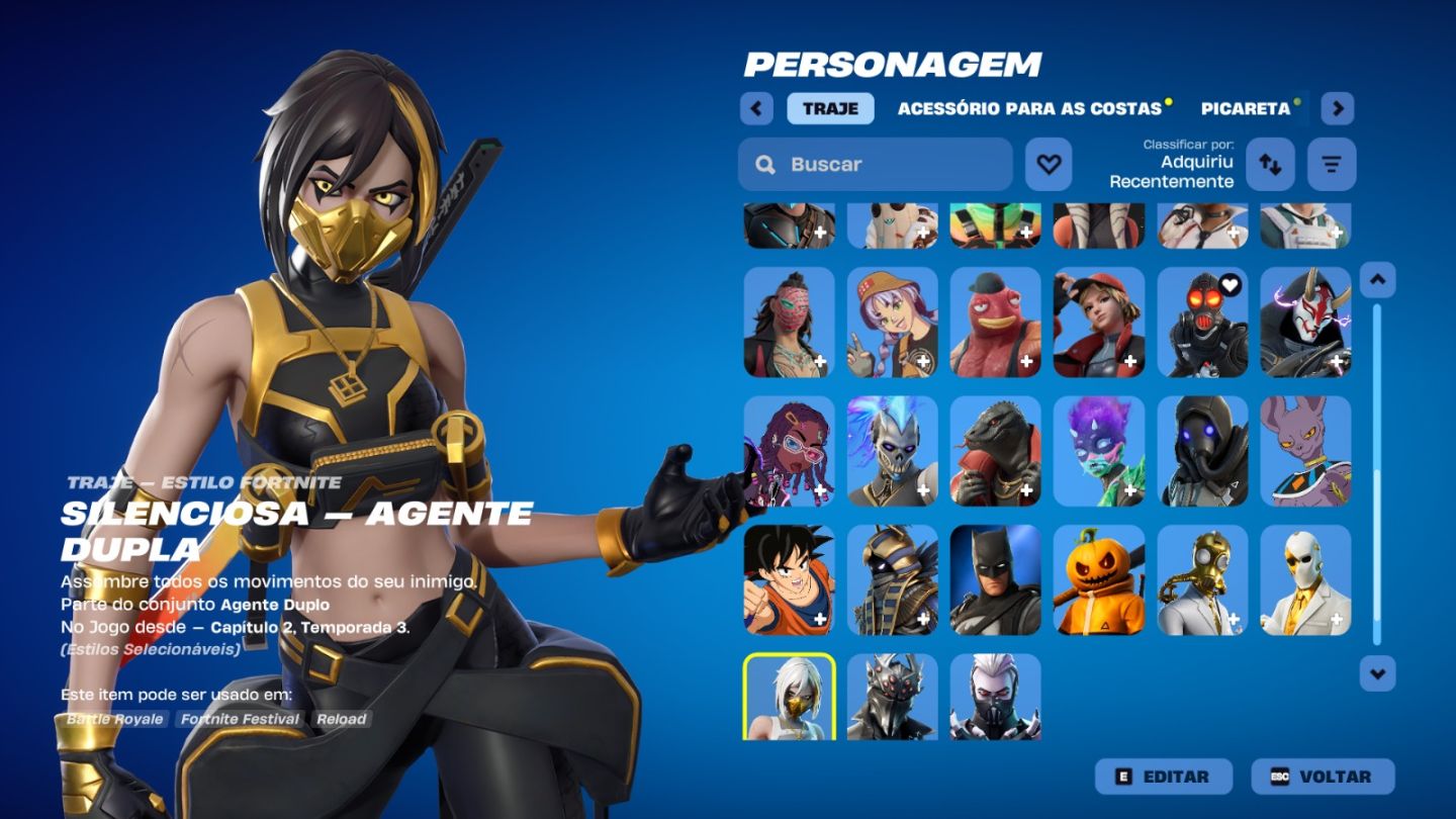 CONTA DE FORTNITE COM 48 SKINS | Son Goku | PROMOÇÃO!