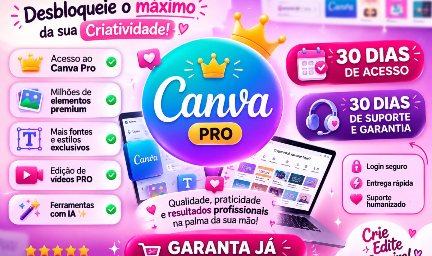 Canva pro entrega rápida
