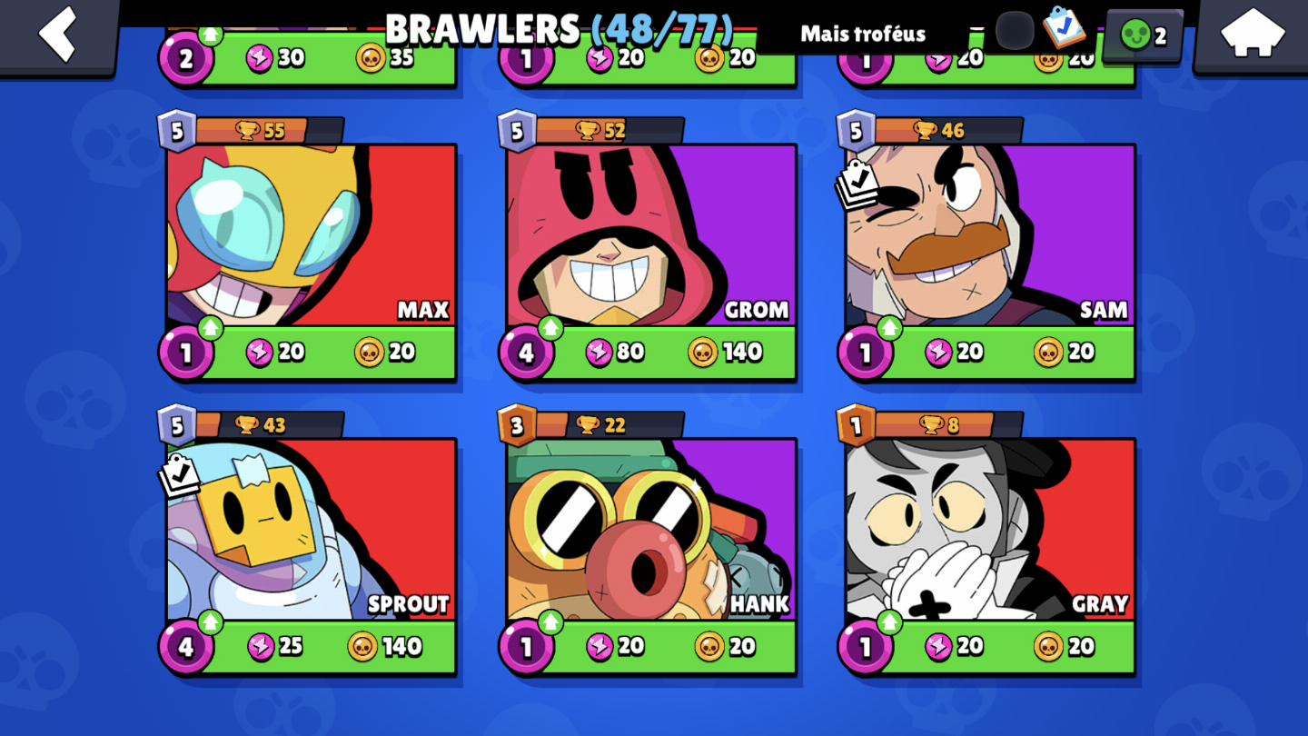 CONTA BRAWL STARS COM 14.700 TROFEUS,4 LENDARIOS, SKIN PRIMEIRO PASSE E MAIS
