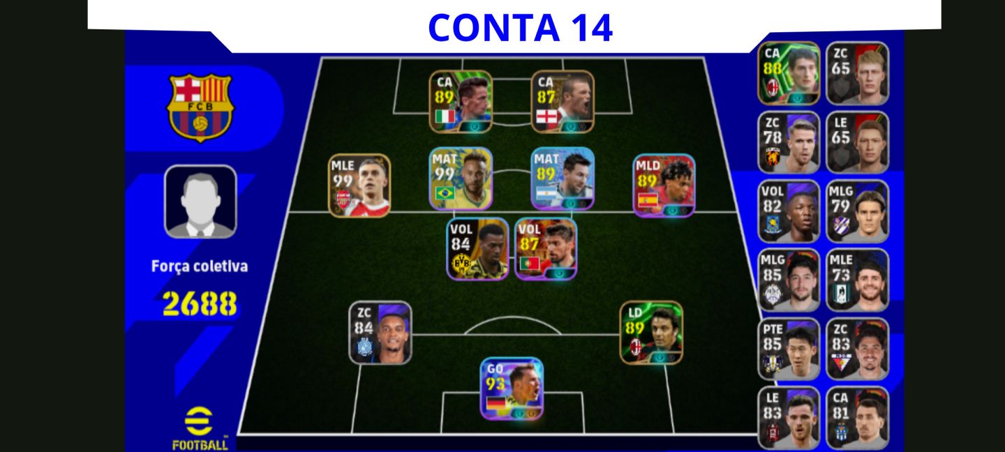 Contas Efootball Iniciais com Épicos/big Times Garantidos! Vol. 02