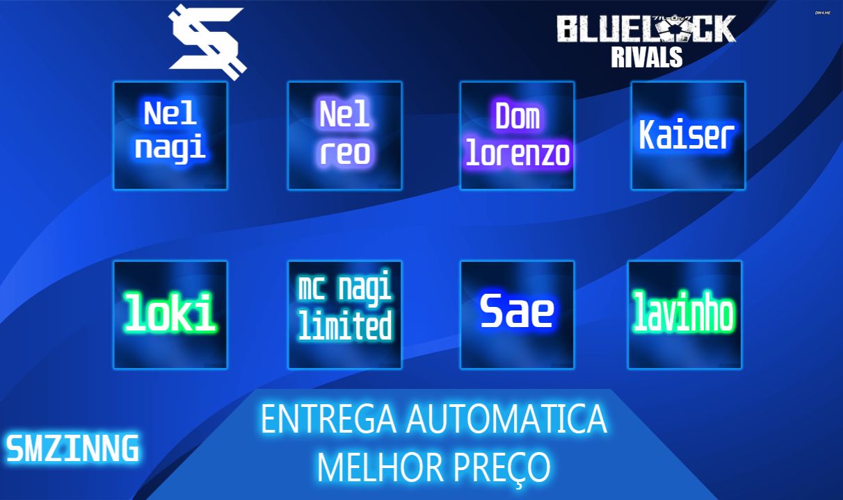 MELHORES CONTAS BLUE LOCK RIVALS CONFIAVEL