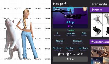 CONTA FEMENINA+6 ANOS DE JOGO, LEVEL 21, +506 ROUPAS