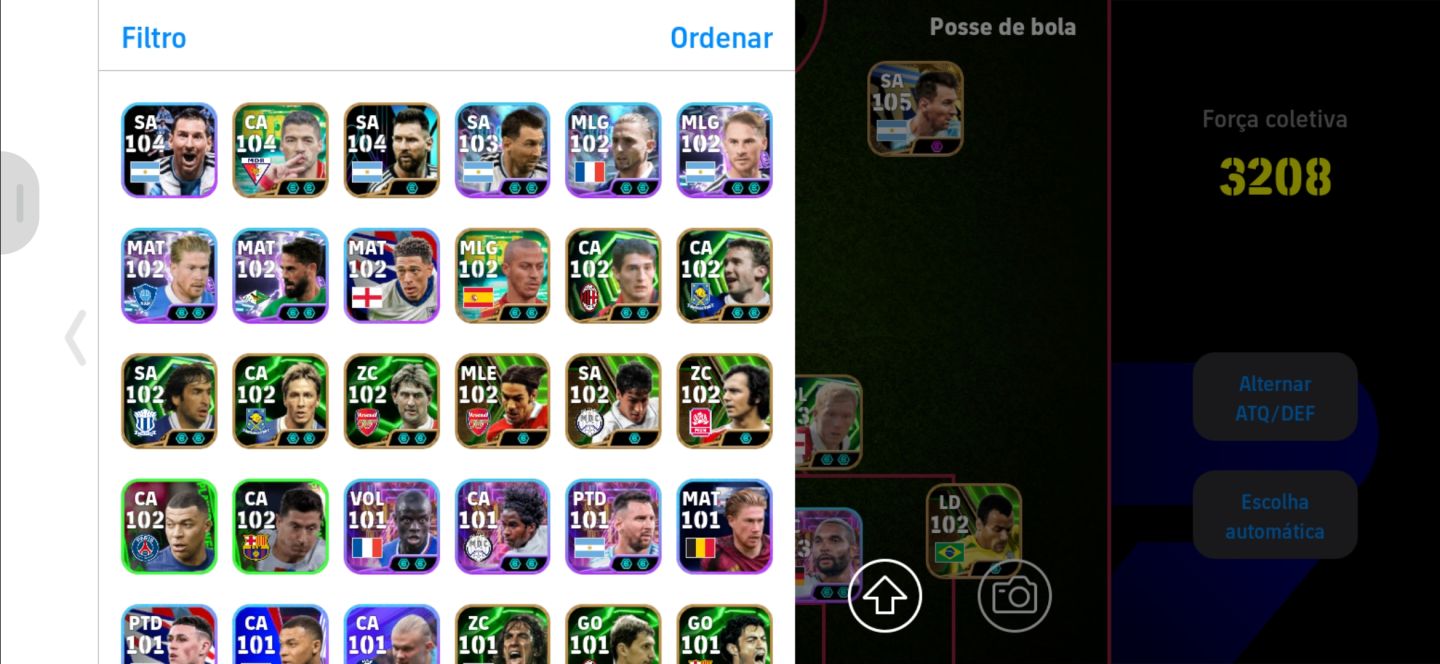 Conta efootball top com os melhores jogadores
