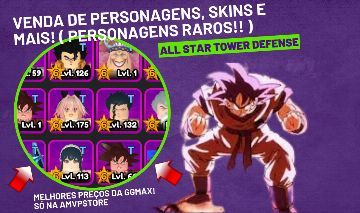 [PROMOÇÃO!] Personagens para trade. ALL STAR TOWER DEFENSE