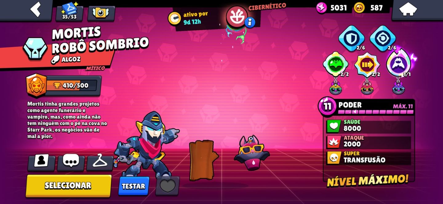 Conta BrawlStars ENDGAME - 50 LVL 11 - 300 SKINS - FULL BUFFIES - Passe Ativo