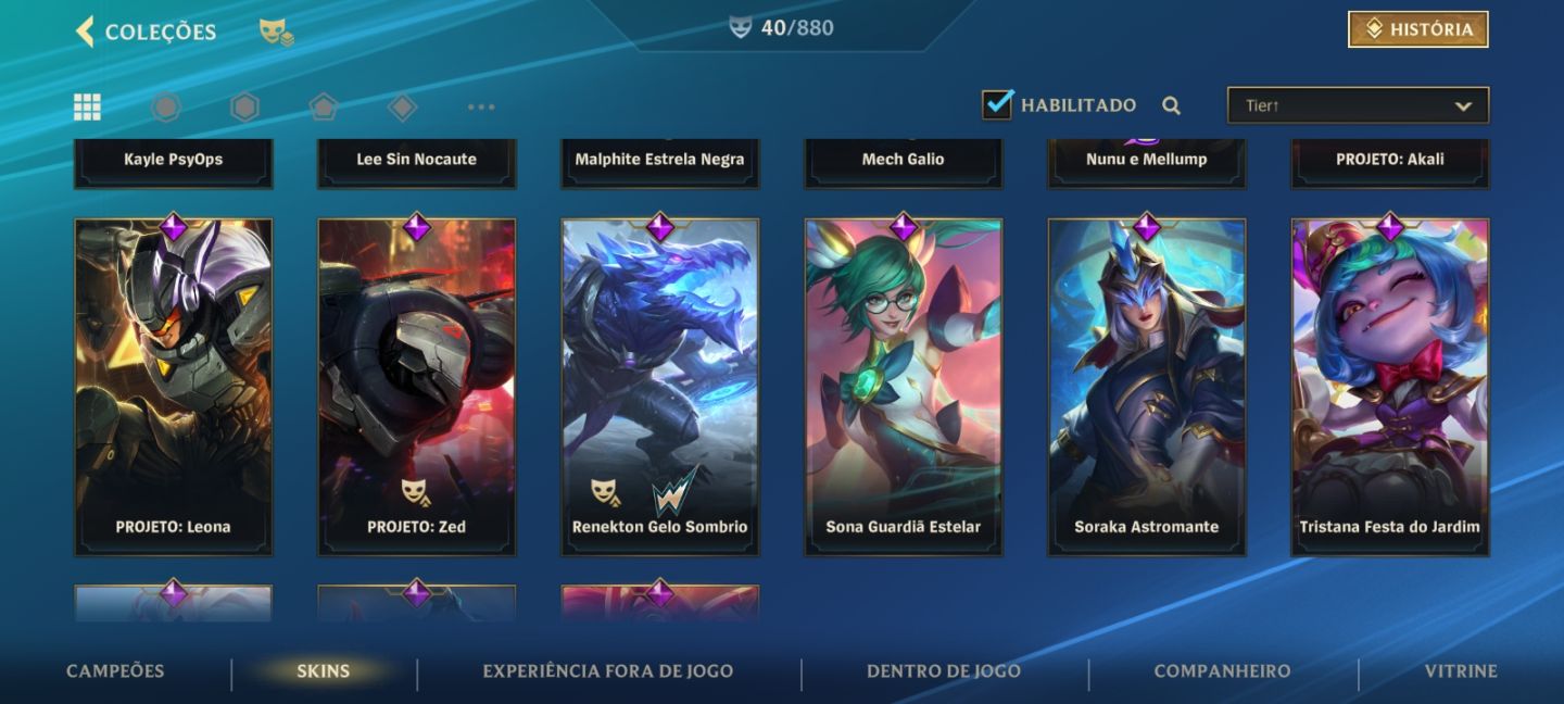 Conta Wild Rift (Focada em ZED e AKALI.)