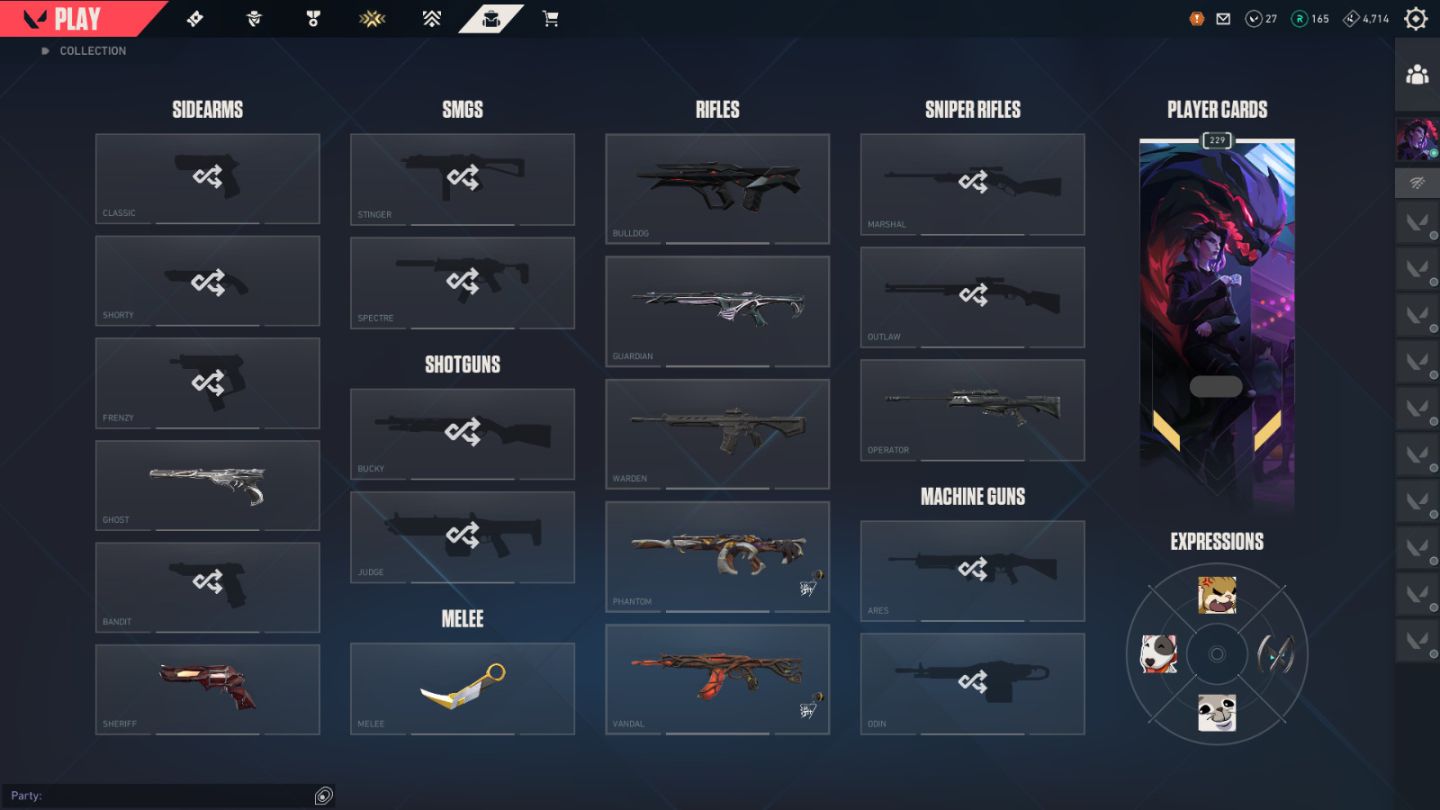 Conta Valorant FULL AGENTES, LVL 210+, PEAK ASC 2 e COM BOAS SKINS