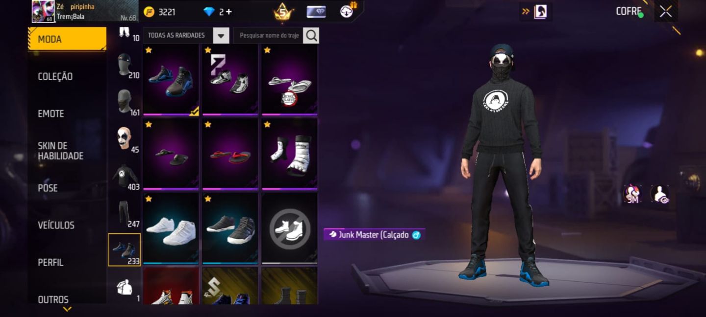 Conta FreeFire Rara (Preço Ngeociavél)