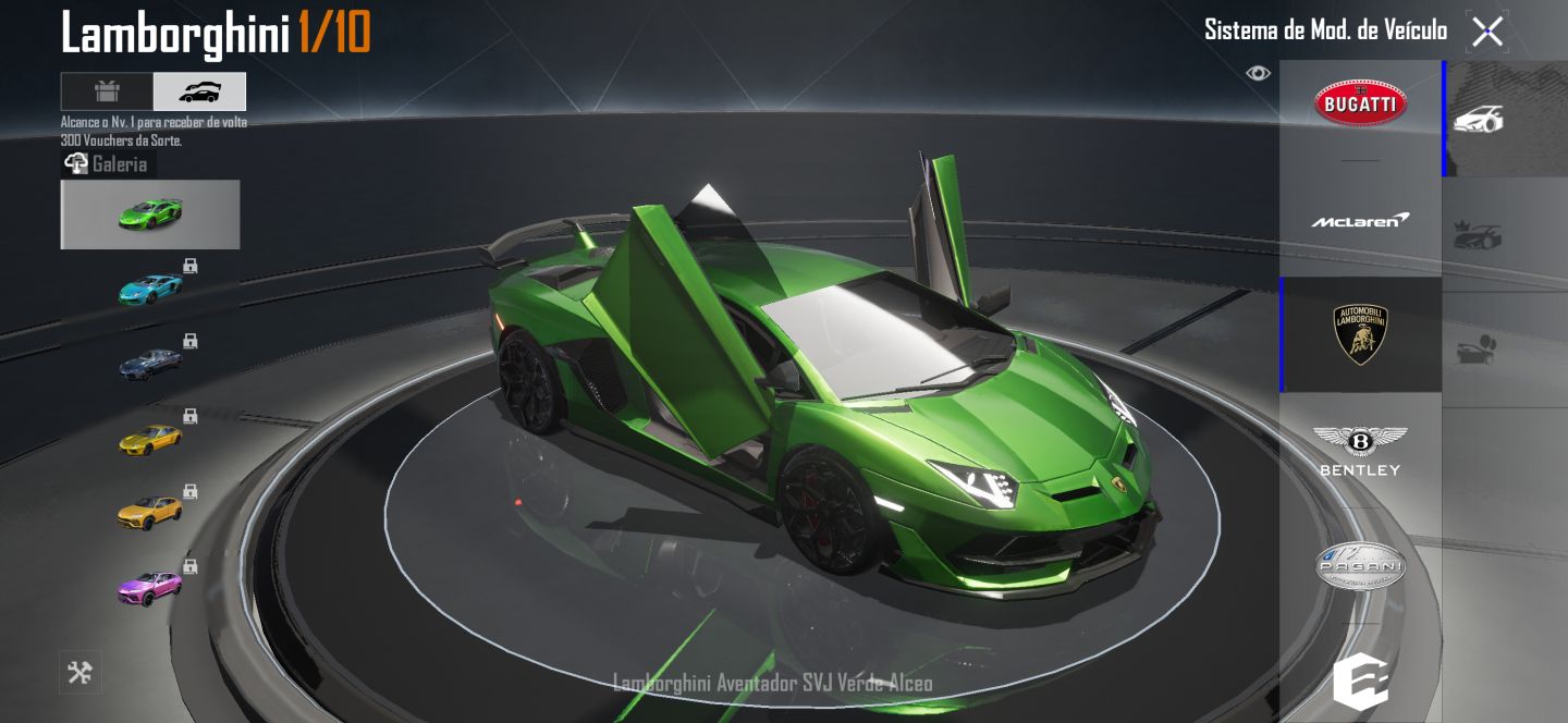 PUBG MOBILE | 3 GILT | 15 ARMAS UP | LAMBORGHINI SVJ | COLEÇÃO 52 | 12 RPs
