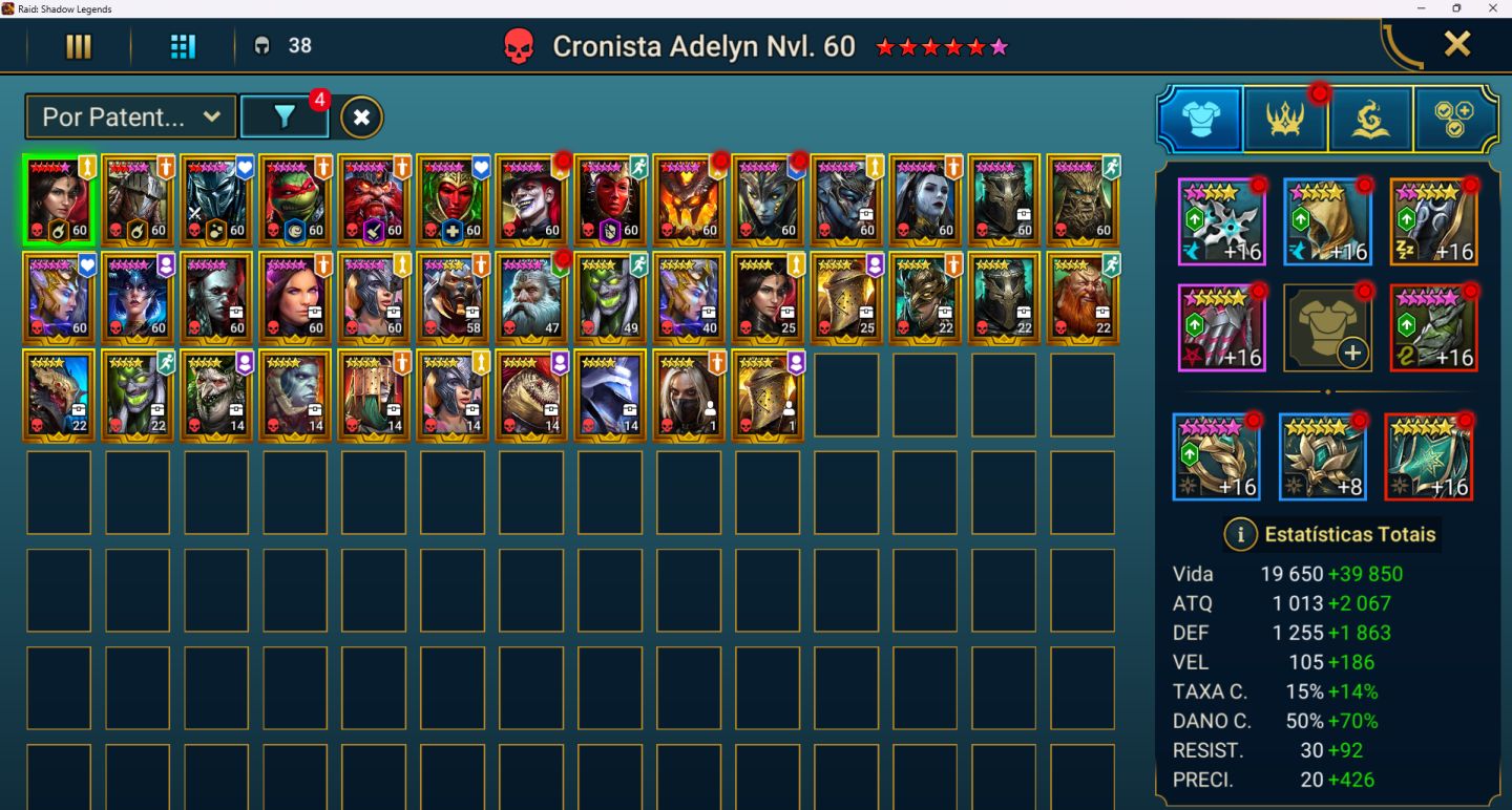 Conta raid shadow legends end/gmae