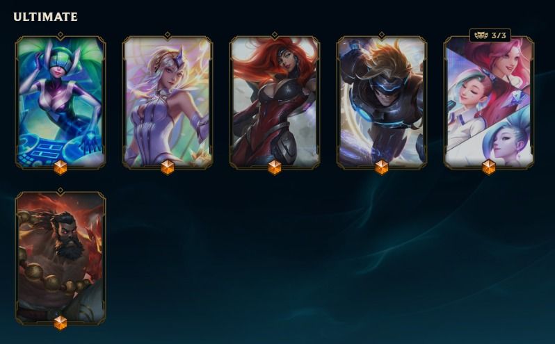 CONTA LOL BR 443 SKINS | EXALTADA | 6/7 ULTIMATE | LVL 798