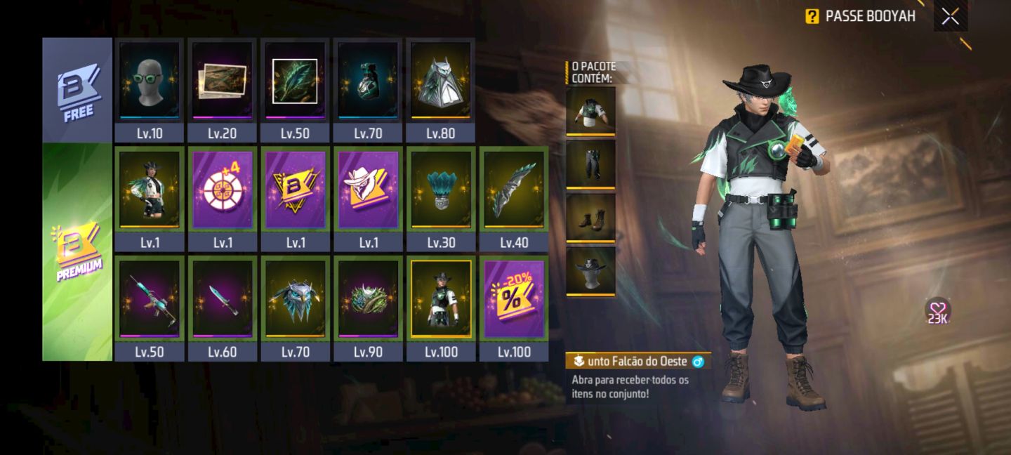 [Mais Vendido] Passe Booyah Premium Free Fire - Não Precisa Adicionar! R$ 3,99