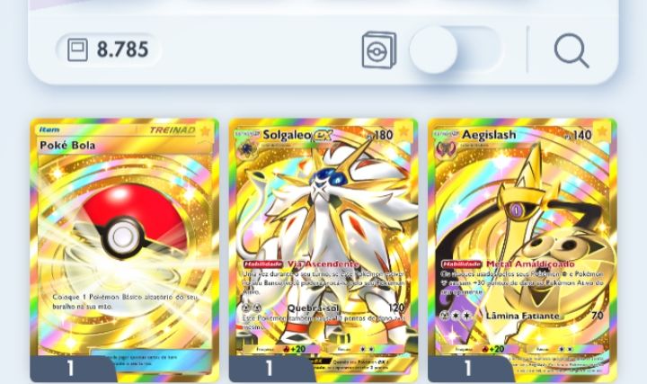 Conta nível 57 | +8 mil cartas | 4 cartas gold | 14 cartas imersivas