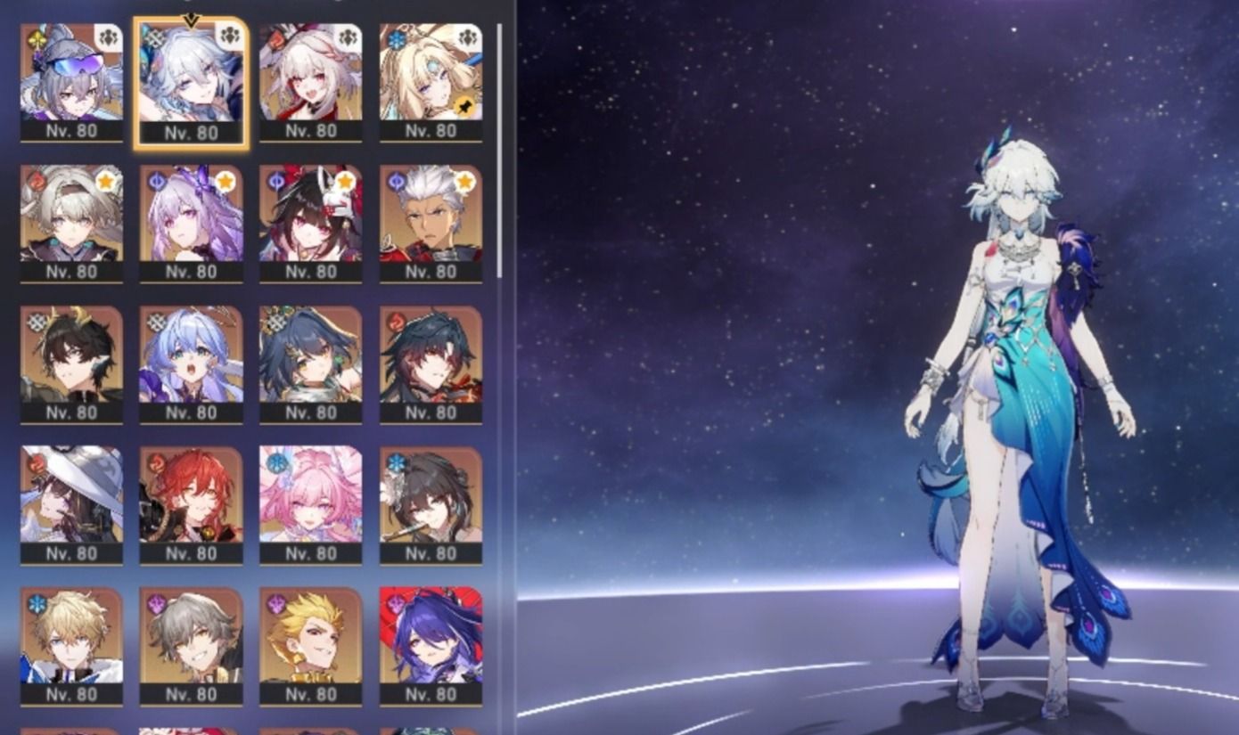 Conta Hsr com: Castorice+skin+bis e Muitos Personagens +120 Giros Limitados!!!