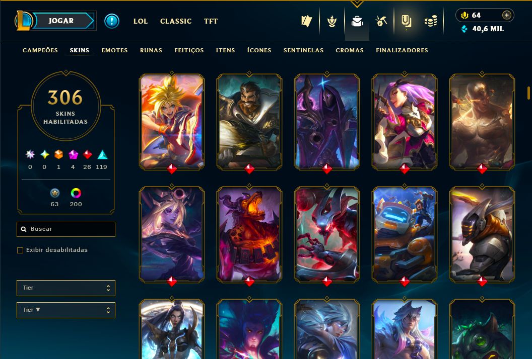 SKIN SETT FLORESCER ESPIRITUAL + [CONTA COM 300 SKINS HABILITADAS] + TROCA NICK
