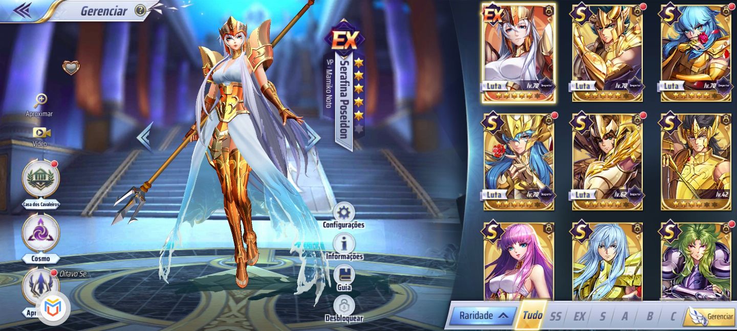 Conta A149 LV43 com Alone PP, Apolo, Seraphina, Thanatos, Hypnos e Oneiros!
