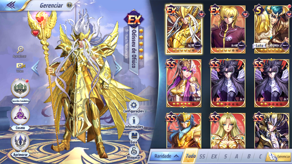 Conta Saint Seiya Awakening Serv.141 Vem com Shura DC reparado