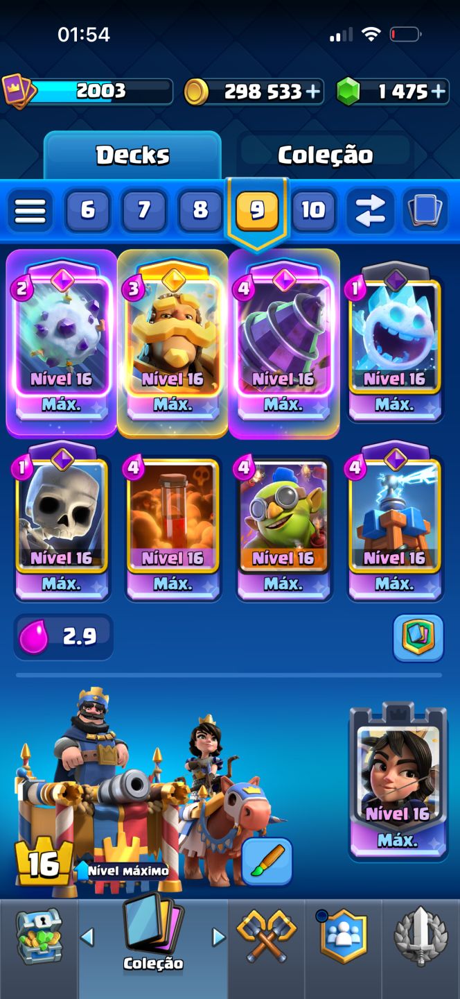 CONTA CLASH ROYALE COM 70 CARTAS LEVEL MÁXIMO, PRA SAIR RÁPIDO!