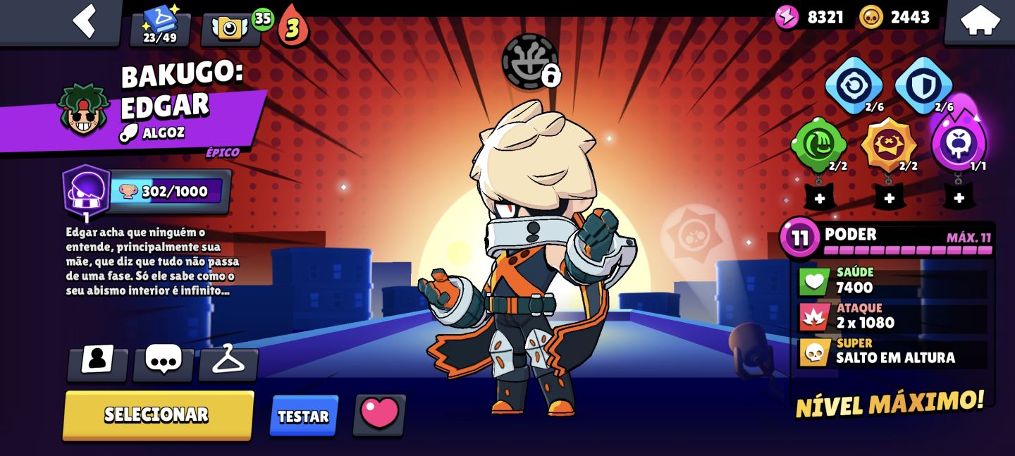 CONTA BRAWL STARS 26K | 79 BRAWLERS | BAKUGO + GODZILLA + BOB ESPONJA + UNO
