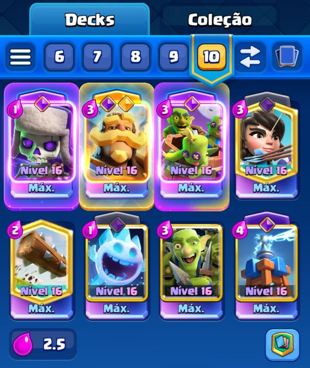 Promoção conta de clash royale [21 evos]