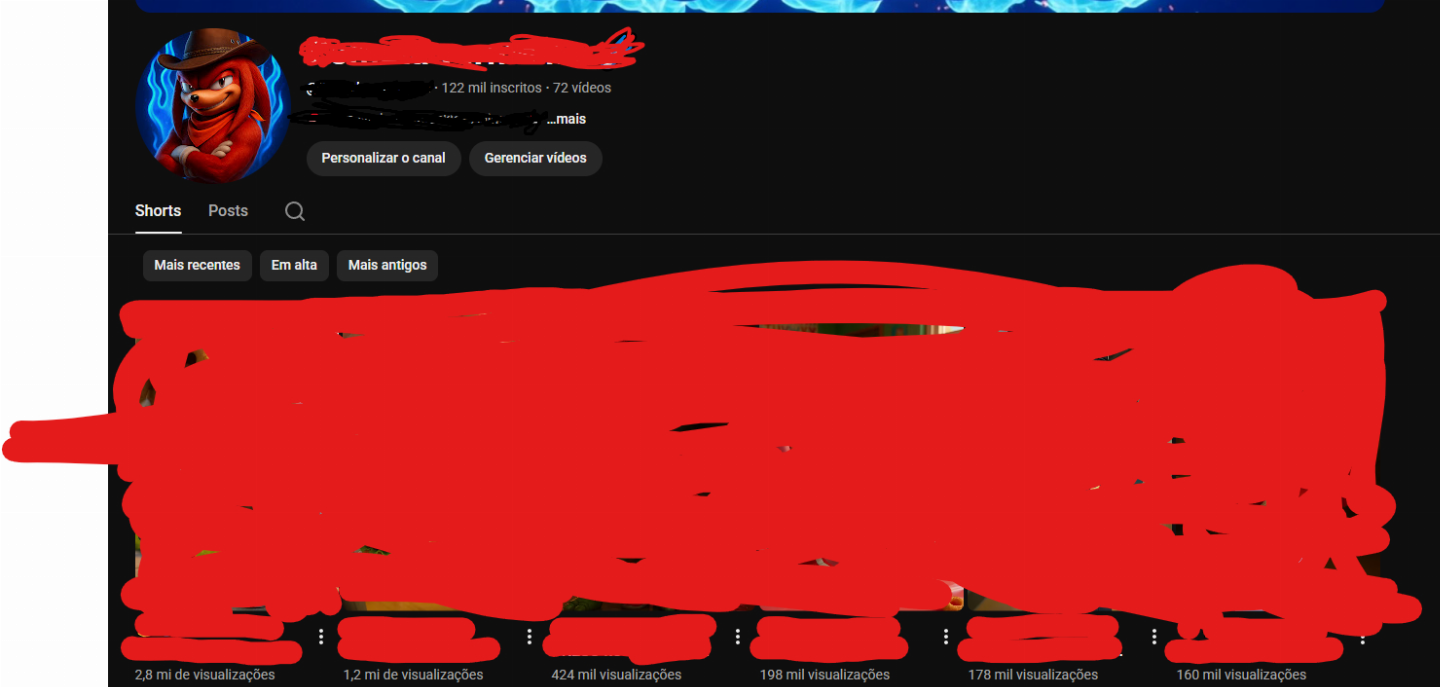CONTA - 2 CANAIS YOUTUBE 120K+ INSCRITOS REAIS/ORGANICO