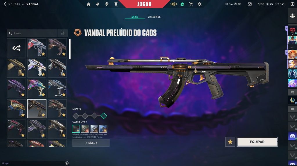 CONTA VALORANT R$ 5.6K GASTOS | CHAMPIONS 23/24/25 | FACAS, VANDALS E MAIS