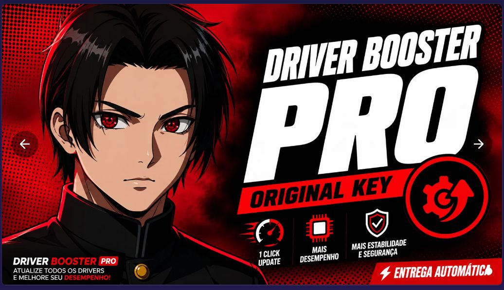 CHAVE KEY DRIVER BOOSTER 14 PRO - 30 DIAS ENTREGA AUTOMATICA