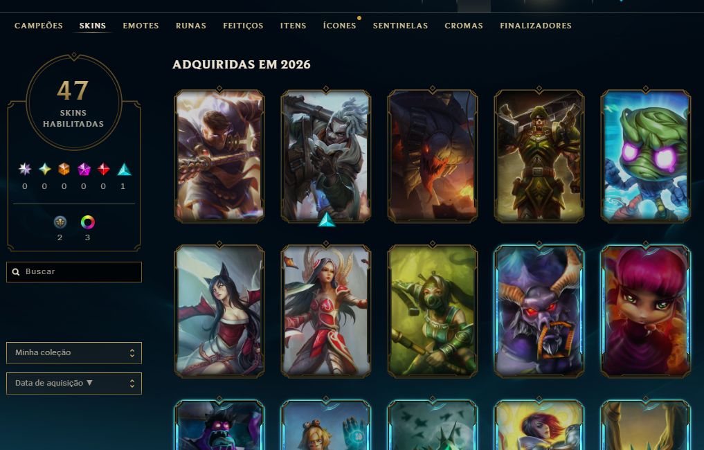 [Entrega Automática] Lol Ouro, 47 Skins, Upada na Mão, Mmr Top! 100% Segura