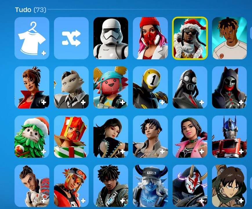 Conta Fortnite com 72 Skins, 1.250 V-Bucks e Mais de 10 Mil V-Bucks Gastos