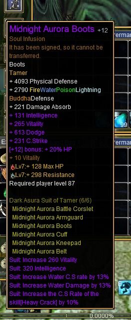 Tamer Full DR PvE +12