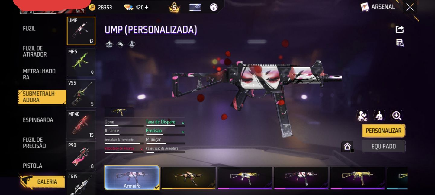 CONTA BRABA DE FREE FIRE