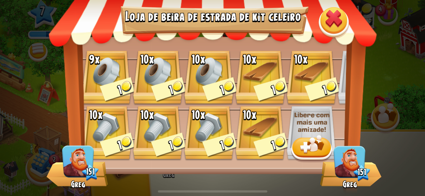 [ PREÇO IMBATÍVEL] HAYDAY KIT EXPANSÕES/PRODUTOS - HAY DAY CELEIRO/SILO/TERRENO