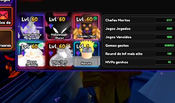 Conta de anime vanguard e Anime last stand