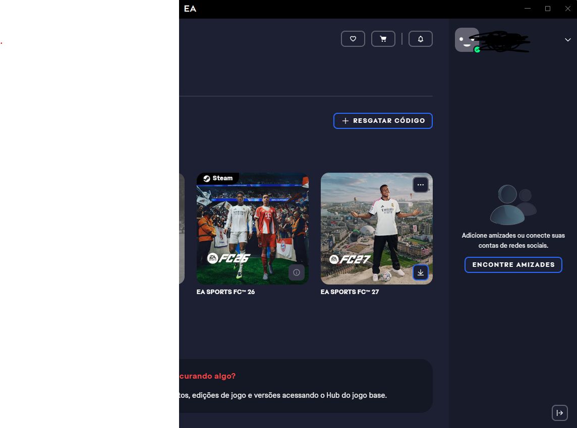 Ea Fc 27 + Brinde Ea fc 26 contas Full Acesso