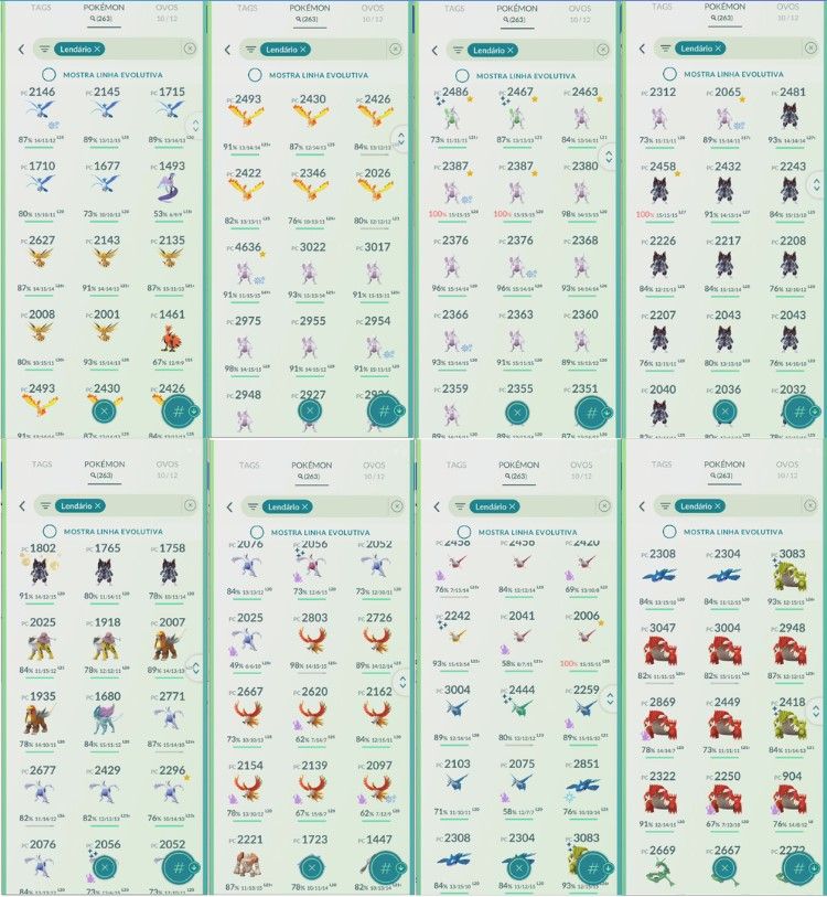 CONTA POKEMON GO LEVEL 58 | 263 LENDARIO | 144 BRILHANTE | MEWTWO ARMADURA IV100