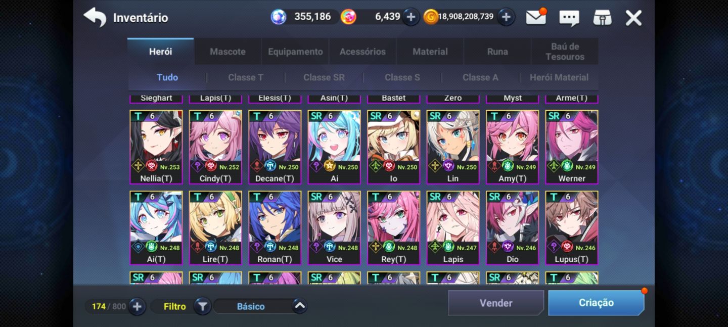 Conta End Game Grand Chase Mob
