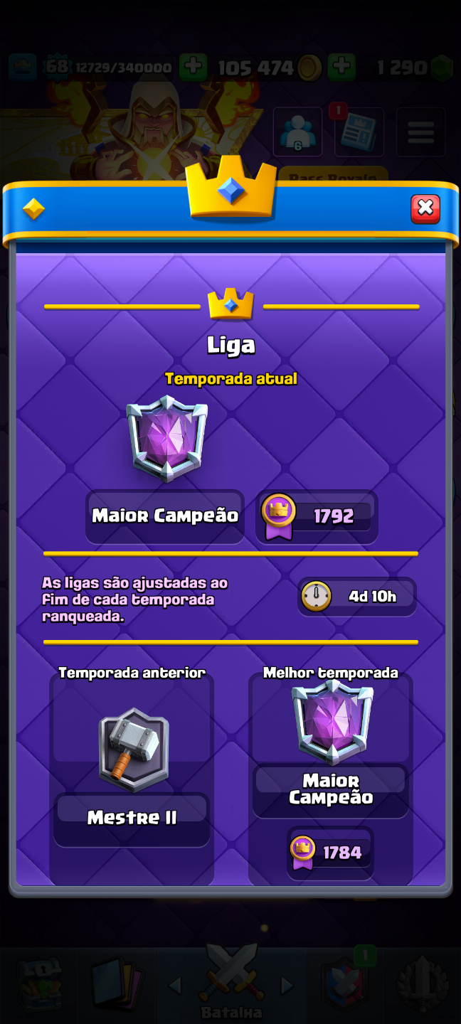 Conta de Clash royale para venda, muito top a conta e bem evoluída