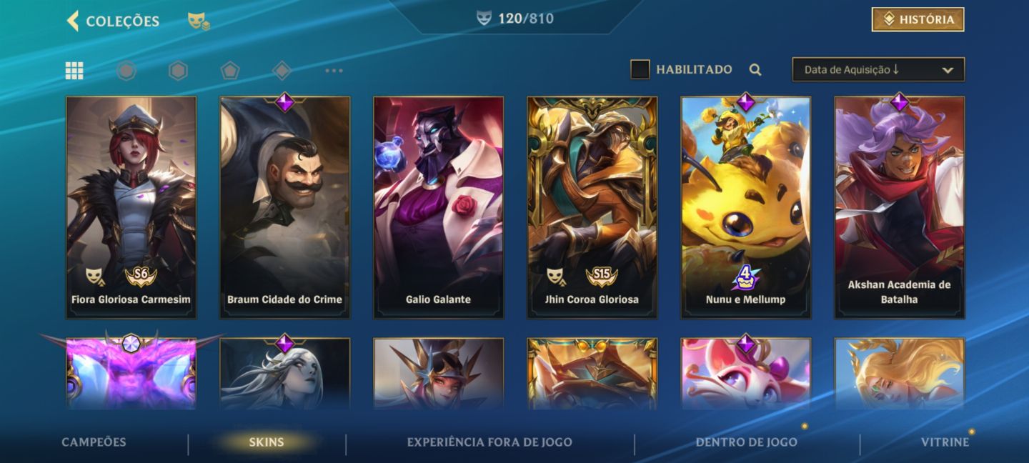 Conta de Wild Rift-todas as skins do yone