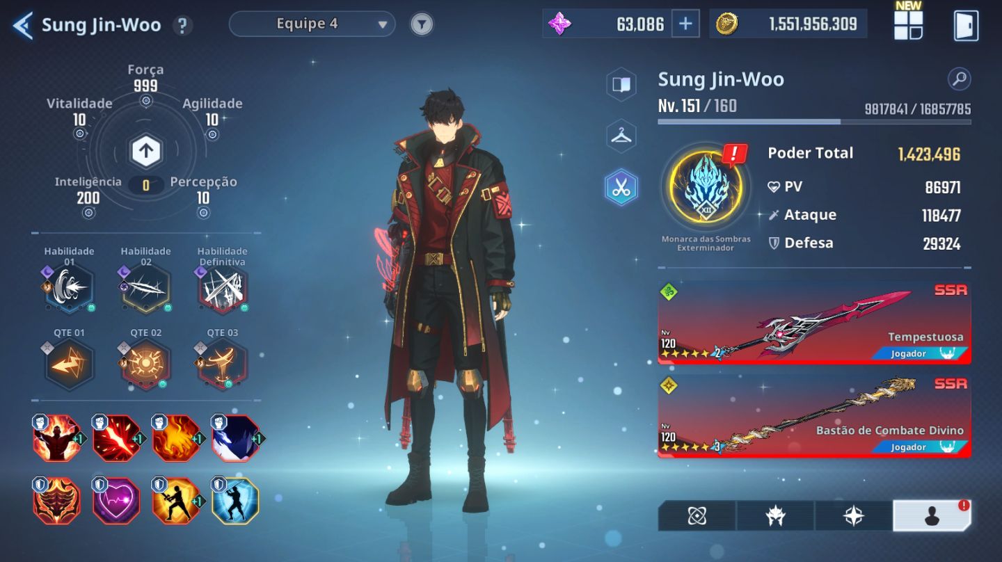 Solo Leveling:ARISe CONTA END GAME CATEGORIA 116