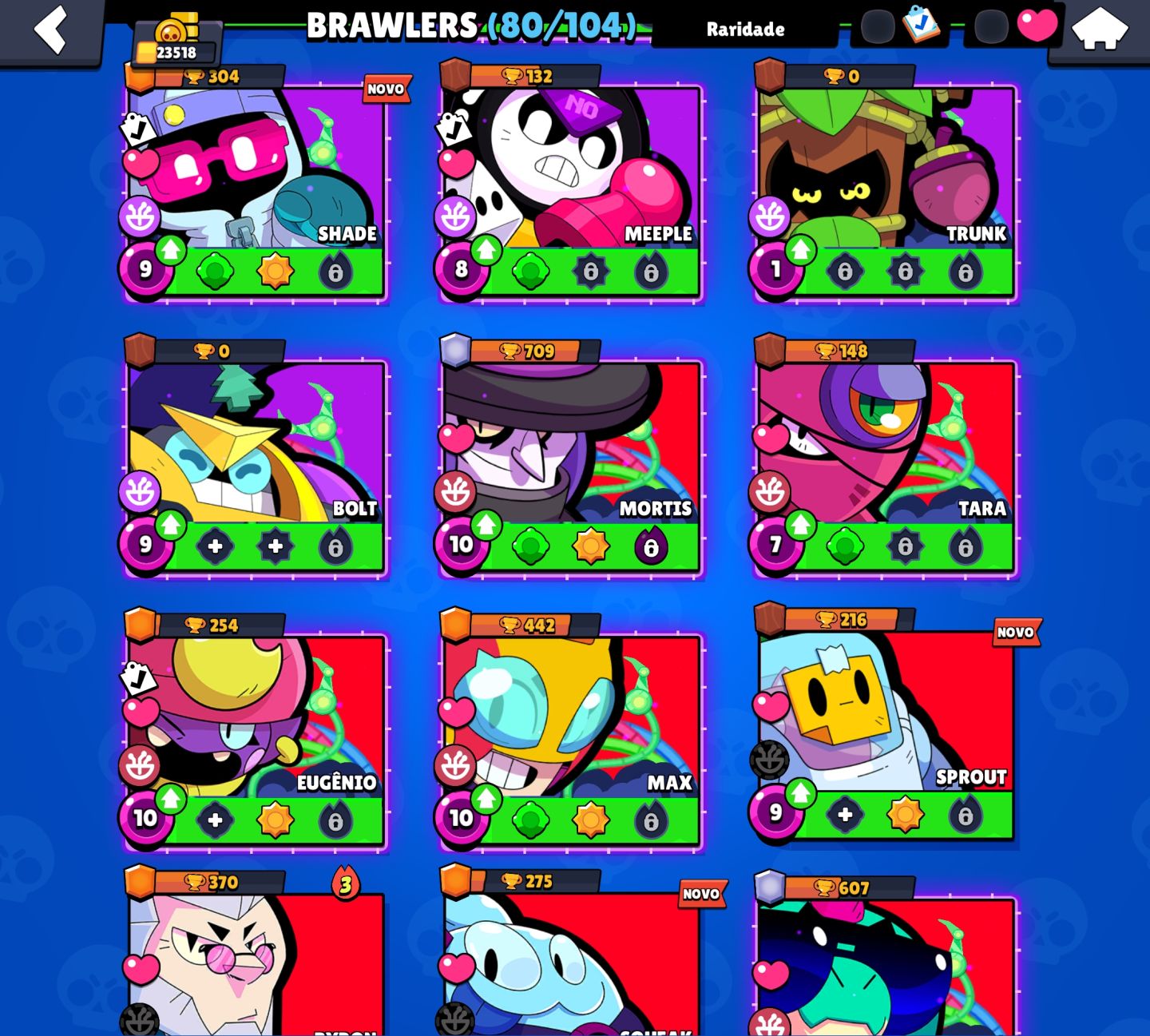 Conta Brawl Stars 20k Troféus / 80 Brawlers