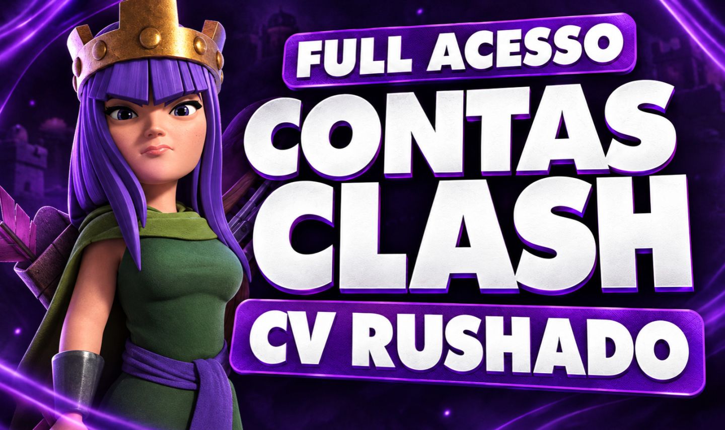 CONTAS CLASH OF CLANS ( FULL ACESSO PERMANENTE ) CV RUSHADO, TROPAS E HERÓIS UP