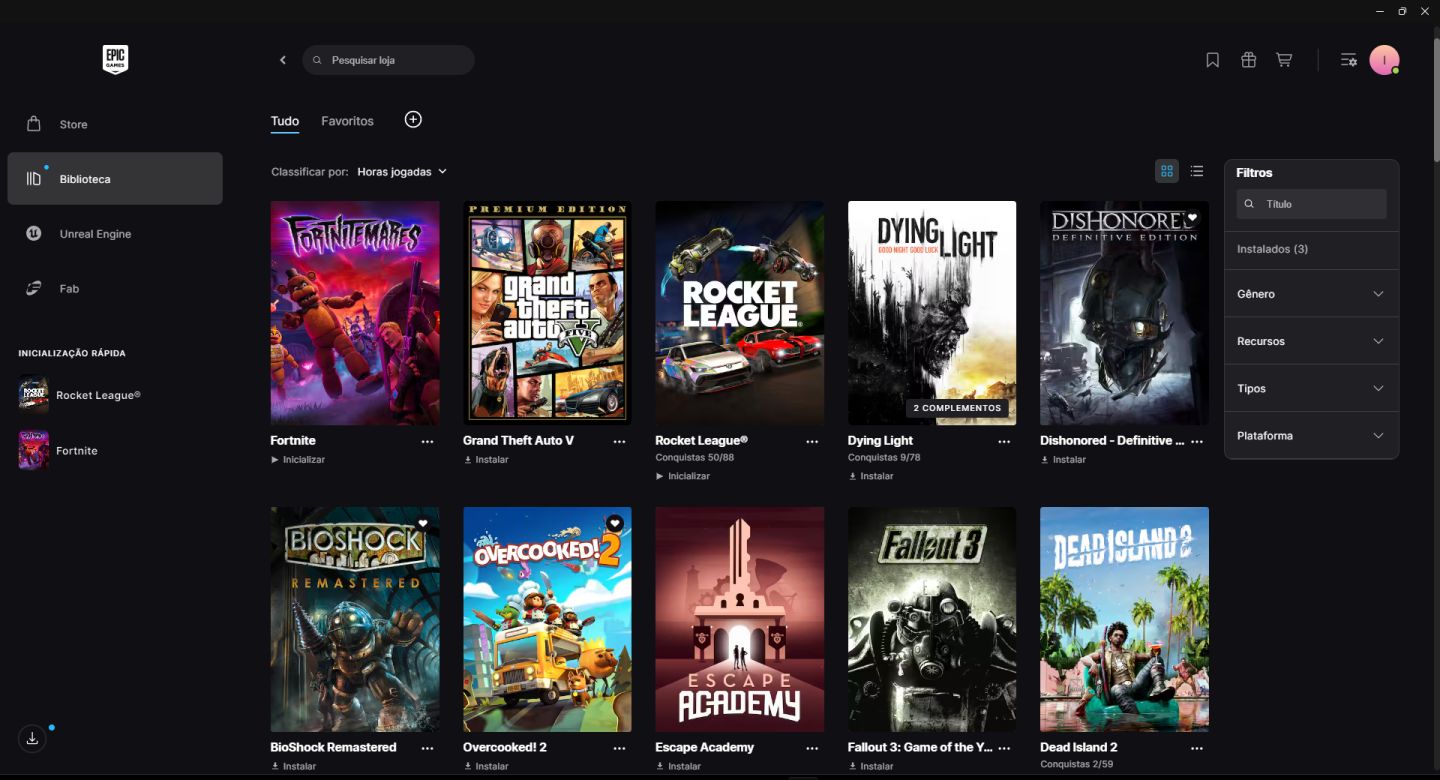 Conta Epic Games - Hatsune Miku, Doom Slayer, Rocket League, Jogos e +