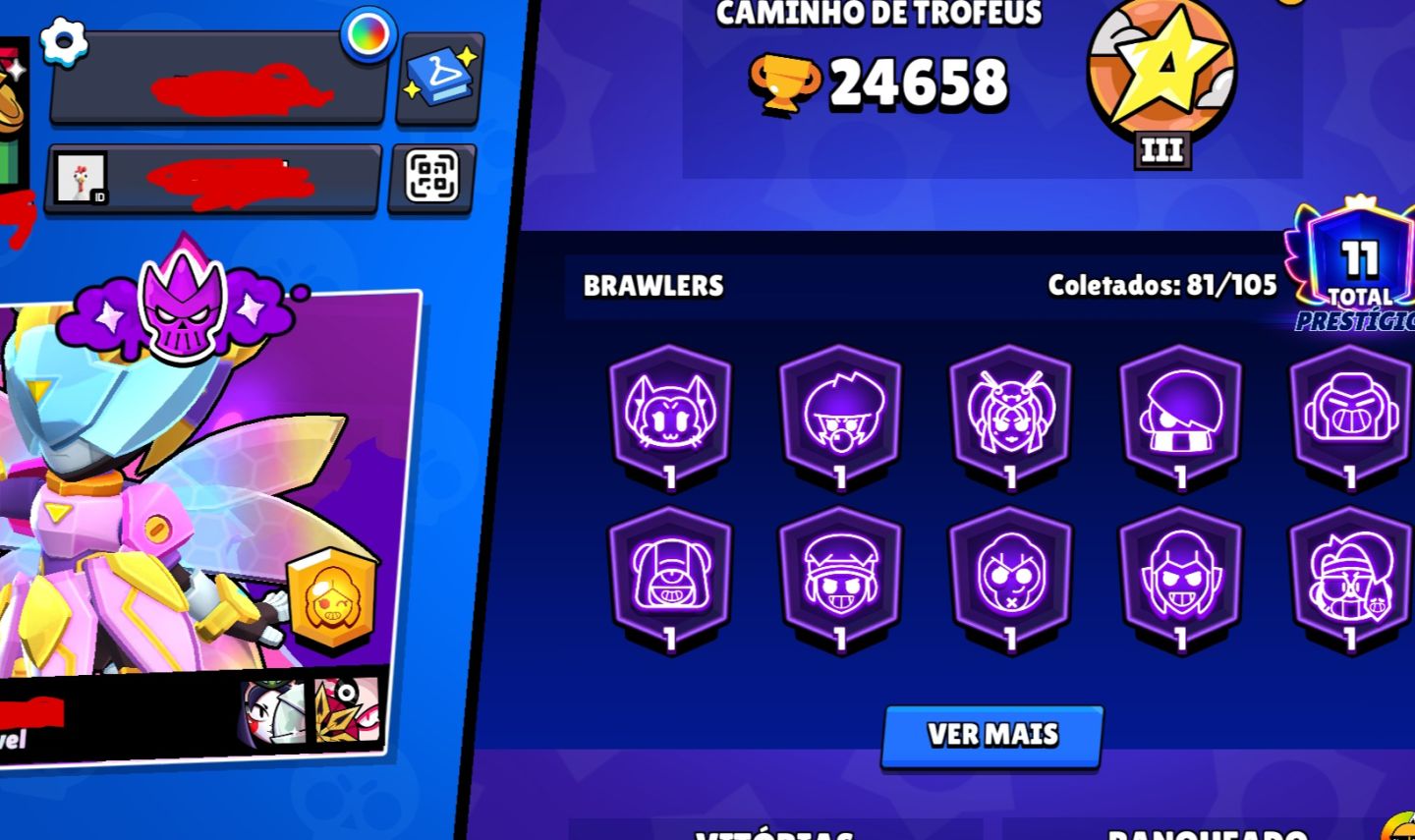 CONTA BRAWL A VENDA 24K DE TROFÉUS