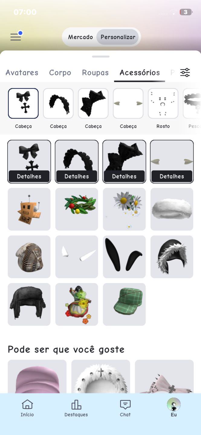 Conta roblox de 2023 feminina