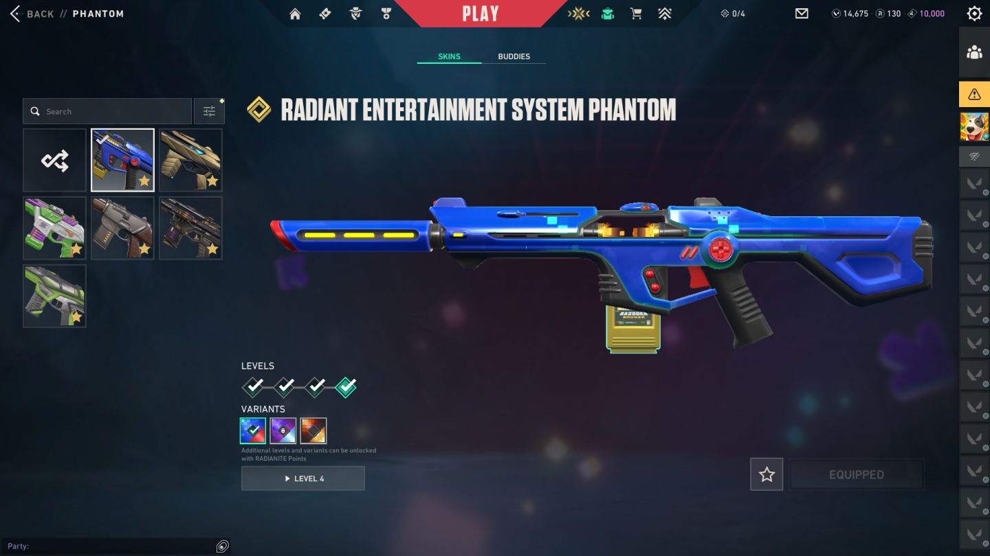 Conta de valorante cheia de skin e com vp
