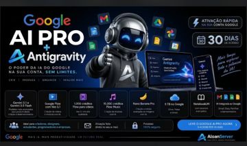 Google AI Pro + Antigravity | Ativação na sua própria conta Google | 30 Dias