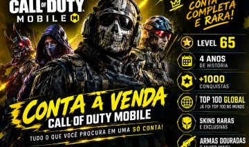 COD Mobile Lv.65 | 4 anos | skins raras | 1000+ conquistas | Top 100 global!