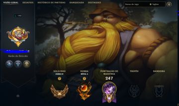 Conta para fazer de main Gold 57 skins
